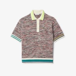 Pullovers | LACOSTE Pull Col Polo En Coton Et Laine D'Alpaga