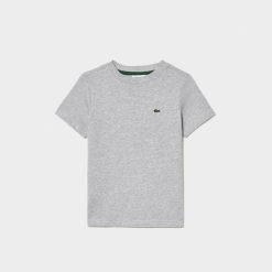 Vetements Garcon | LACOSTE T-Shirt Uni En Jersey De Coton