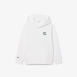 Vetements Fille | LACOSTE Sweatshirt A Capuche Imprime Dos