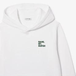 Vetements Fille | LACOSTE Sweatshirt A Capuche Imprime Dos