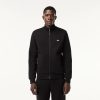 Sweatshirts | LACOSTE Sweatshirt Jogger Zippe Homme Regular Fit Lacoste En Molleton Gratte