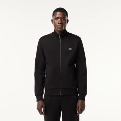 Sweatshirts | LACOSTE Sweatshirt Jogger Zippe Homme Regular Fit Lacoste En Molleton Gratte