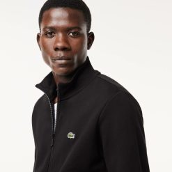 Sweatshirts | LACOSTE Sweatshirt Jogger Zippe Homme Regular Fit Lacoste En Molleton Gratte