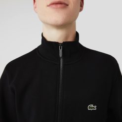 Sweatshirts | LACOSTE Sweatshirt Jogger Zippe Homme Regular Fit Lacoste En Molleton Gratte