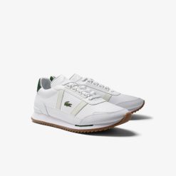 Sneakers | LACOSTE Sneakers Partner Retro Homme Lacoste En Textile, Detail Au Talon