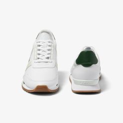 Sneakers | LACOSTE Sneakers Partner Retro Homme Lacoste En Textile, Detail Au Talon