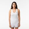 Vetements De Sport | LACOSTE Debardeur Femme Lacoste Sport Slim Fit En Maille Cotelee