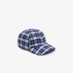 Chapeaux & Casquettes | LACOSTE Casquette A Carreaux En Flanelle De Coton