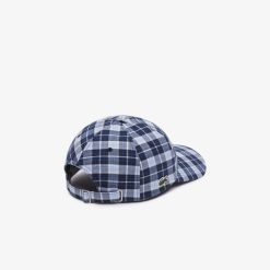 Chapeaux & Casquettes | LACOSTE Casquette A Carreaux En Flanelle De Coton