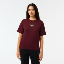 T-Shirts | LACOSTE T-Shirt En Jersey De Coton Imprime Lacoste