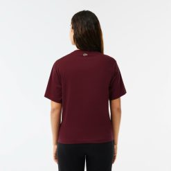 T-Shirts | LACOSTE T-Shirt En Jersey De Coton Imprime Lacoste