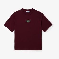 T-Shirts | LACOSTE T-Shirt En Jersey De Coton Imprime Lacoste