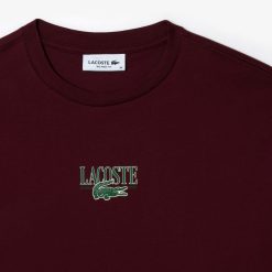 T-Shirts | LACOSTE T-Shirt En Jersey De Coton Imprime Lacoste