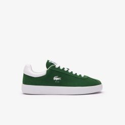 Sneakers | LACOSTE Sneakers Baseshot Femme En Cuir Velours