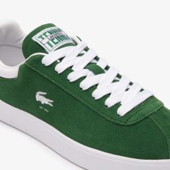 Sneakers | LACOSTE Sneakers Baseshot Femme En Cuir Velours