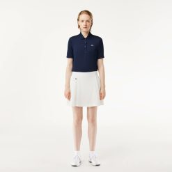 Vetements De Sport | LACOSTE Jupe Femme Golf Lacoste Sport Avec Shorty Integre Ultra-Dry