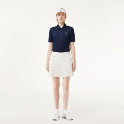 Vetements De Sport | LACOSTE Jupe Femme Golf Lacoste Sport Avec Shorty Integre Ultra-Dry