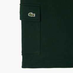 Vetements Garcon | LACOSTE Short Cargo En Molleton Gratte De Coton