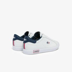 Sneakers | LACOSTE Sneakers Powercourt Homme En Cuir Tricolore