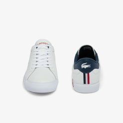 Sneakers | LACOSTE Sneakers Powercourt Homme En Cuir Tricolore