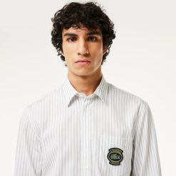 Chemises | LACOSTE Chemise Rayee Avec Badge