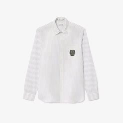 Chemises | LACOSTE Chemise Rayee Avec Badge