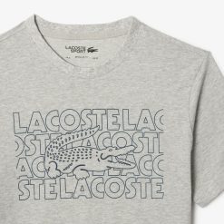 Vetements De Sport | LACOSTE T-Shirt Sport Ultra-Dry Avec Imprime