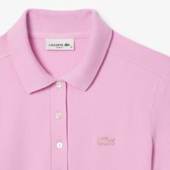 Robes & Jupes | LACOSTE Robe Polo En Pique De Coton Stretch