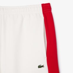 Pantalons & Shorts | LACOSTE Short Jogger Regular Fit Color-Block En Molleton Gratte