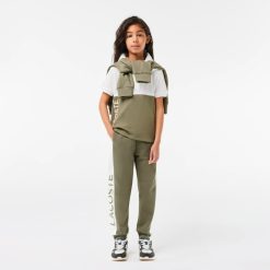 Vetements Fille | LACOSTE Pantalon De Survetement Enfant Lacoste En Coton Biologique Et Polyester Recycle