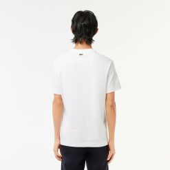 T-Shirts | LACOSTE T-Shirt Regular Fit Avec Crocodiles Iconiques