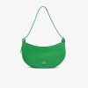 Sacs A Bandouliere | LACOSTE Sac Demi-Lune Femme Lacoste En Cuir Graine