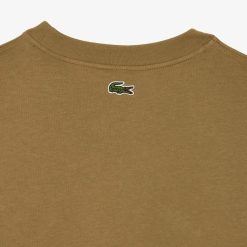 T-Shirts | LACOSTE T-Shirt Col Rond Homme Lacoste Loose Fit Imprime Crocodile