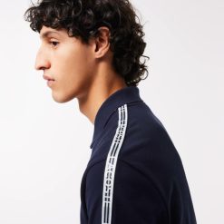 Polos | LACOSTE Polo Regular Fit Coton Stretch Bande Siglee