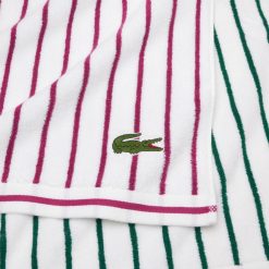 Linge De Maison | LACOSTE Serviette De Plage L Reversible