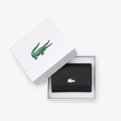 Portefeuilles & Petite Maroquinerie | LACOSTE Porte-Monnaie Femme Lacoste Anna Avec Rabat A Pression