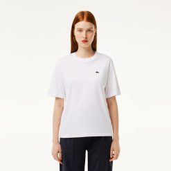 T-Shirts | LACOSTE T-Shirt Relaxed Fit En Jersey De Coton Pima Leger