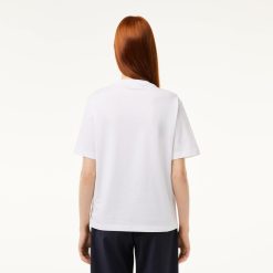 T-Shirts | LACOSTE T-Shirt Relaxed Fit En Jersey De Coton Pima Leger