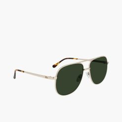 Lunettes De Soleil | LACOSTE Lunettes De Soleil Navigateur Signature 101 En Metal