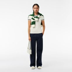 T-Shirts | LACOSTE T-Shirt En Mini Pique Extensible Fabrique En France