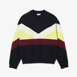 Sweatshirts | LACOSTE Sweatshirt Color-Block Loose Fit Double-Face