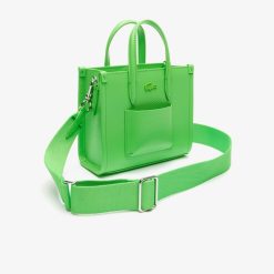 Sacs A Bandouliere | LACOSTE Mini Sac Cabas Chantaco En Cuir