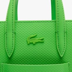 Sacs A Bandouliere | LACOSTE Mini Sac Cabas Chantaco En Cuir