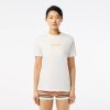 T-Shirts | LACOSTE T-Shirt En Jersey De Coton Doux Imprime Vintage