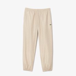 Pantalons & Shorts | LACOSTE Pantalon De Survetement Sportsuit Taffetas Imprime Monogramme