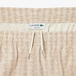 Pantalons & Shorts | LACOSTE Pantalon De Survetement Sportsuit Taffetas Imprime Monogramme