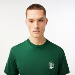 T-Shirts | LACOSTE T-Shirt Homme Relaxed Fit En Jersey De Coton Biologique