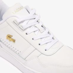 Sneakers | LACOSTE Sneakers T-Clip Femme En Cuir