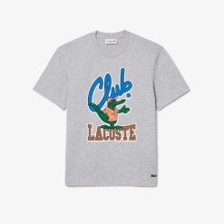 T-Shirts | LACOSTE T-Shirt Relaxed Fit Avec Imprime Signature