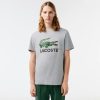 T-Shirts | LACOSTE T-Shirt Imprime Signature En Jersey De Coton